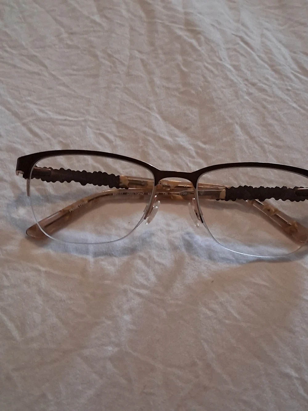 Bebe Semi-Rimless Bejewled EyeGlasses